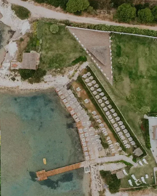 Dilaila Beach — Aerial view of the beach