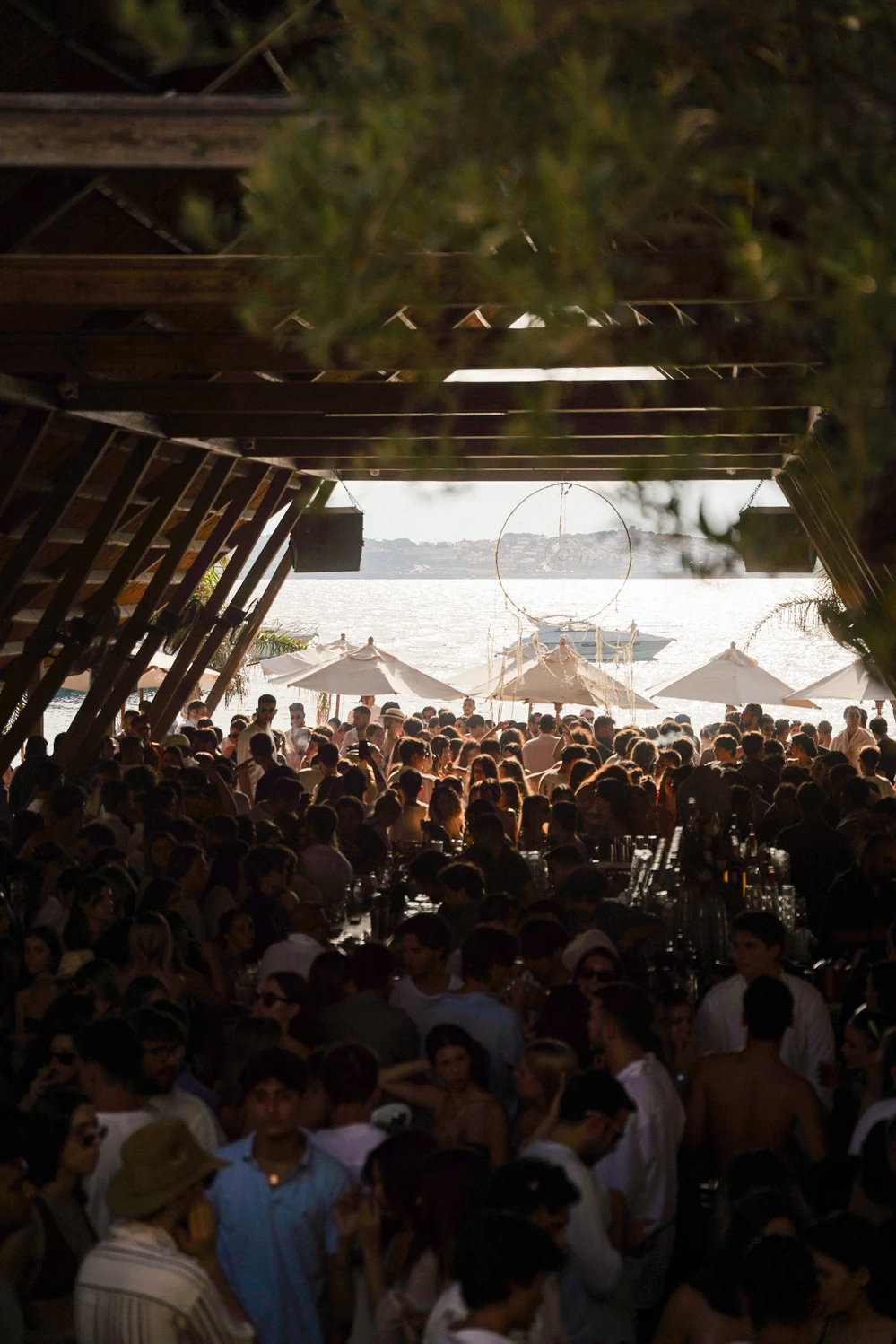 The Beach of MOMO Dalyan — Music gathering in a covered area